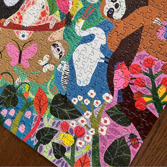 Eeboo 1000+ piece adult puzzle Urban Gardening + Sloths vibrant colors - Picture 11 of 12